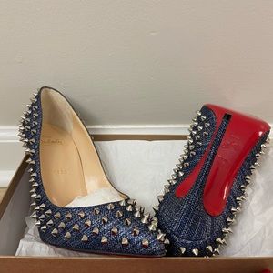 SOLD! Christian Louboutin Denim Pigalle